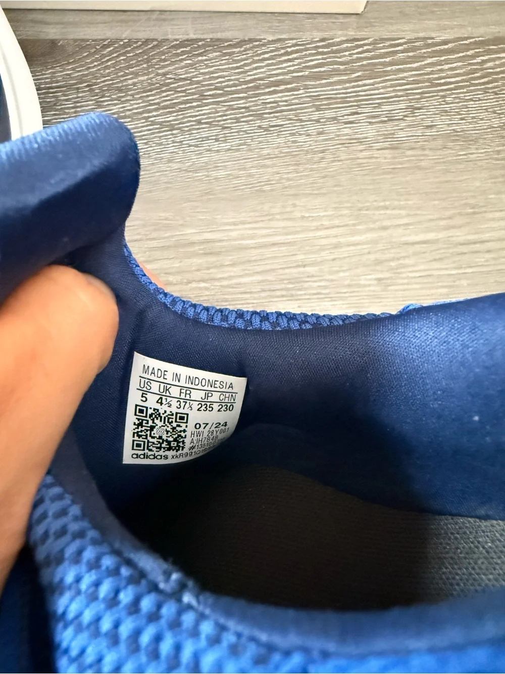 adidas Blue Slip-On Mesh Loafers